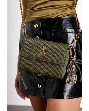 Steve Madden Carina Quilted Crossbody Handbag - Green