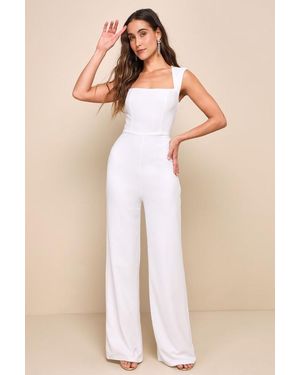 Lulus Enticing Endeavors Jumpsuit - Natural