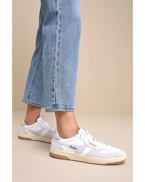 Gola Hawk Multi Colour Block Suede Trainers - Blue