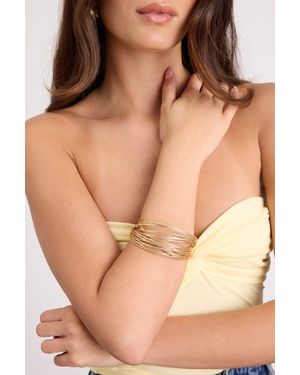 Lulus Laurie Stacked Bangle Set - Natural