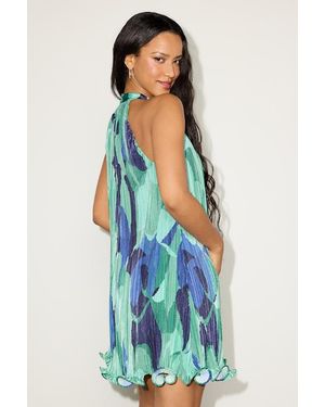 sleek dedication green satin plisse cutout tiered mini dress sleek dedication green satin plisse cutout tiered mini dress PLISSE SHORT DRESS GREEN W I N O N A