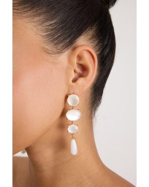 Lulus Ruiz Beaded Drop Earrings - Black