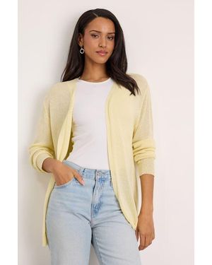 Lulus Clean Aesthetic Knit Cardigan Jumper - Blue