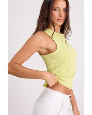 Lulus Essential Update Lime Ribbed Tank Top - Green