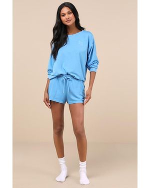 Roxy Surfing By Moonlight Pullover Jumper - Blue