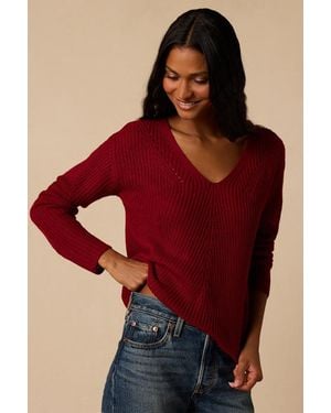 Lulus Halifax Knit Sweater - Red