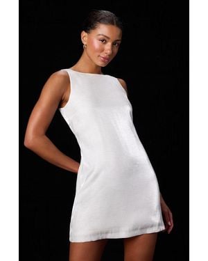 Lulus Lukea Metallic Sleeveless Scoop Back Shift Dress - Black