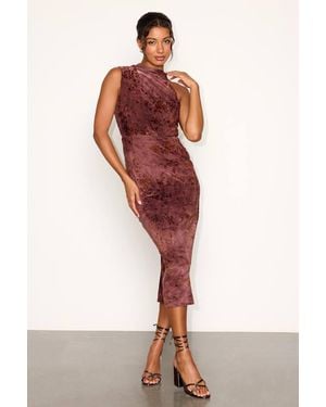 Lulus Distinctive Charm Floral Midi Dress - Red
