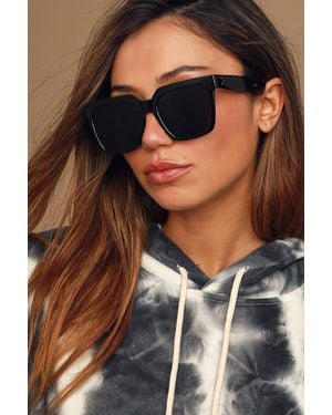 Lulus My Best Life Sunglasses - Black