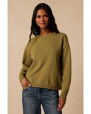 Lulus Lyone Cross-Back Sweater - Green