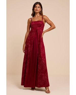 Lulus Mitzie Embroidered Maxi Dress