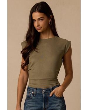 Lulus Chastin Tie-Back Top - Brown