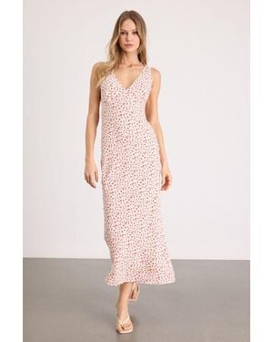 Lulus Avaya Ditsy Floral Slip Midi Dress - Pink