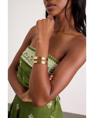 Lulus Jaylee Hammered Cuff Bracelet - Natural