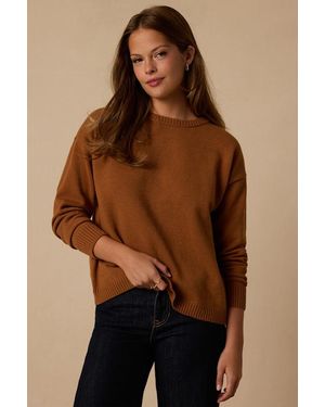 Lulus Lyone Cross-Back Jumper - Brown