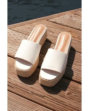 Lulus O'Ahu 2 Espadrille Platforms - Natural