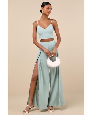 Lulus Out Tonight Two-Piece Jumpsuit - Natural