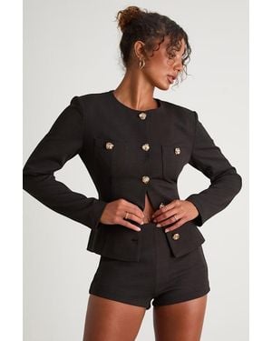 Lulus Lynn High-Waisted Micro Shorts - Black
