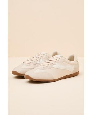 Dolce Vita Sloane Off Lace-Up Trainers - Natural