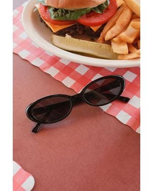 Lulus Finn Round Sunglasses - Natural