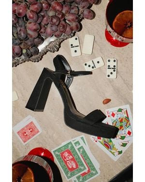 Lulus Reeze Platform High Heel Sandals - Black