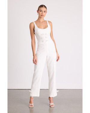 Lulus Fenella High-Rise Straight Leg Trousers - White