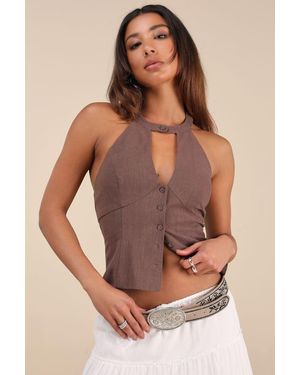 Lulus Cowgirl Favorite Floral Embroidered Western Belt - Natural