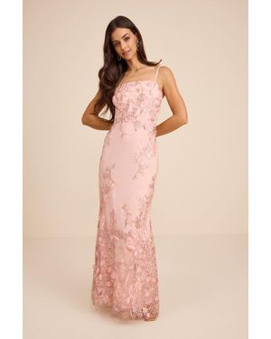 Lulus Dalina Embroidered Maxi Dress - Natural