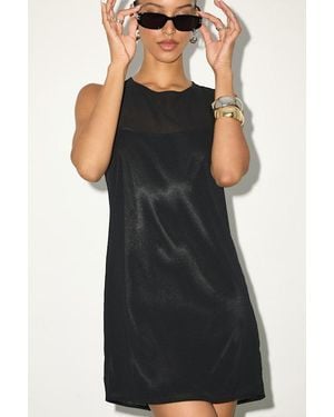 Lulus Kataleya Chiffon Sleeveless Mini Shift Dress - Black