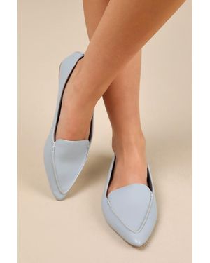 Lulus Emmy Pointed Loafers - Natural