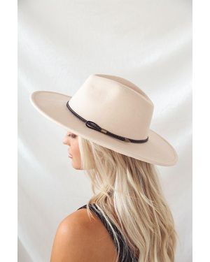 Lulus Into The Wild Cream Felt Fedora Hat - Natural
