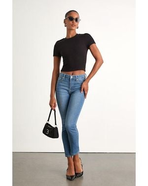 Just Black Alizah Medium Wash High-Rise Skinny Jeans - Blue