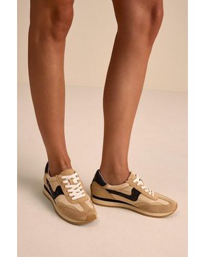 Dolce Vita B.Ntcd Multi Leather Nylon Trainers - Natural