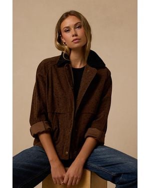Lulus Ashcraft Floral Corduroy Jacket - Brown