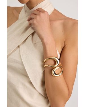 Lulus Cade Wrap Cuff Bracelet - Natural