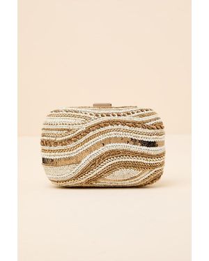 Lulus Daffi And Ivory Beaded Clutch - Natural