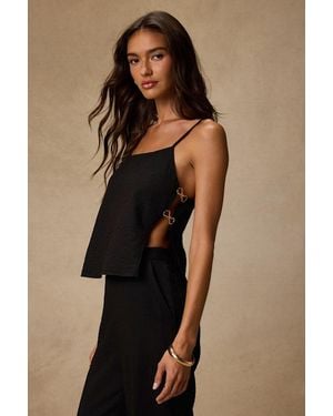 Lulus Jayden Side Slit Top - Brown