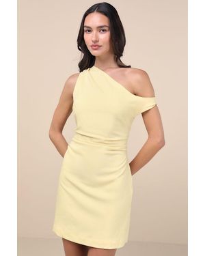 Extro & Vert Nellie Off-The-Shoulder Mini Dress - Natural