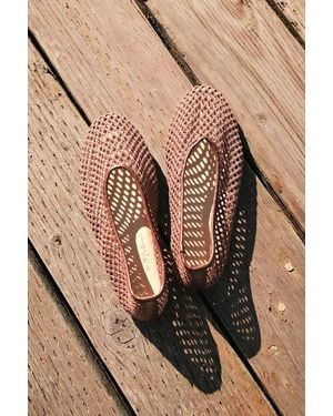 Matisse Marta Chocolate Woven Ballet Flats - Brown
