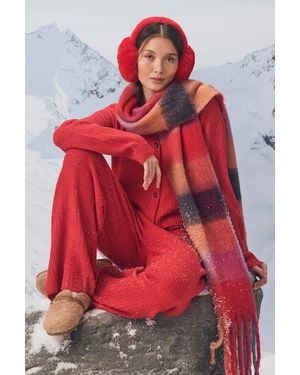 Lulus Carvalho Ribbed Knit Sweater Pants - Red