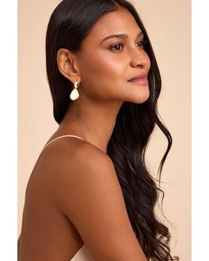 Lulus Finnian Drop Earrings - Brown
