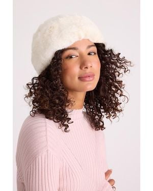 Lulus Omoka Faux Fur Cloche Hat - Natural