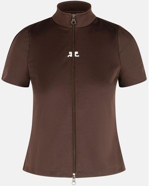 Courreges T-Shirt - Marrone