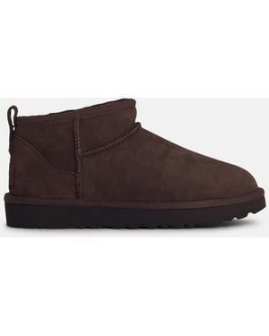 UGG 'classic' Mini Boots In Suede - Brown