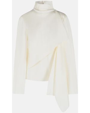 Rohe Silk Scarf Blouse - White