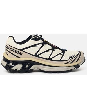Salomon 'Xt-6' Vanilla Fabric Sneakers - White