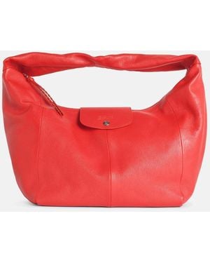 Longchamp 'hobo L Le Pliage Xtra' Leather Bag - Red