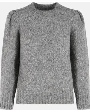 Isabel Marant 'Emma' Virgin Wool Blend Sweater - Gray