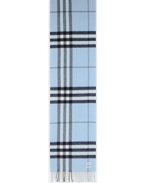 Burberry 'Mu Giant' Cashmere Scarf - Blue