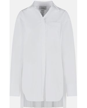 Sportmax 'Nespolo' Cotton Blend Shirt Dress - White